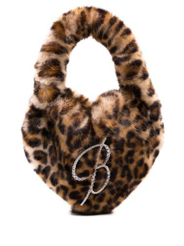 BLUMARINE - Faux Fur Heart Handbag - Blumarine - Modalova