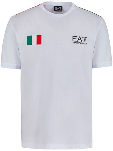 EA7 - Logo Cotton T-shirt - EA7 - Modalova