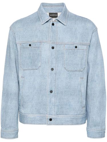 Cotton Shirt Jacket - Emporio Armani - Modalova