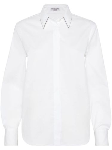 Cotton Popeline Shirt - Brunello Cucinelli - Modalova