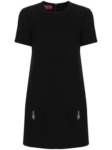 Wool And Silk Blend Mini Dress - Gucci - Modalova