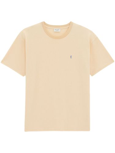 Cotton Piqué T-shirt - Saint Laurent - Modalova