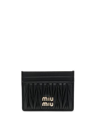 Matelassé Leather Card Case - Miu Miu - Modalova