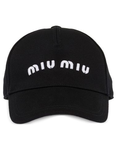 MIU MIU - Logo Baseball Cap - Miu Miu - Modalova