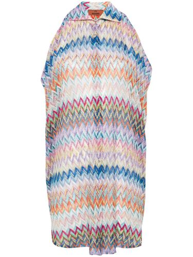 Zigzag Pattern Oversized Shirt - Missoni Beachwear - Modalova