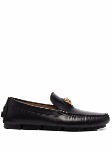 La Medusa Leather Driving Shoes - Versace - Modalova