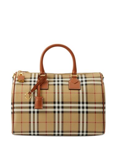 BURBERRY - Check Medium Bowling Bag - Burberry - Modalova