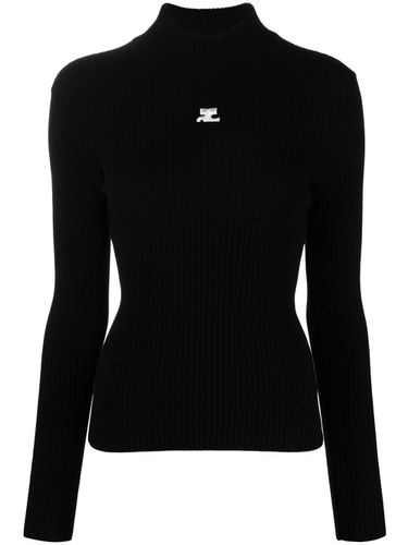 COURRÈGES - Logo Turtle-neck Sweater - Courrèges - Modalova