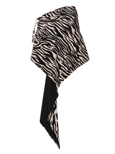 THE ATTICO - Zebra Print Mini Skirt - The Attico - Modalova