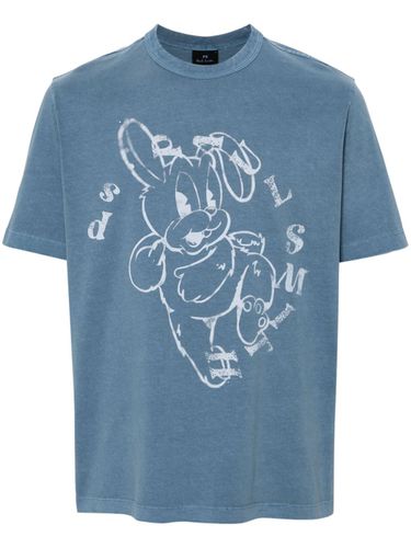 Sky Bunny Cotton T-shirt - PS Paul Smith - Modalova