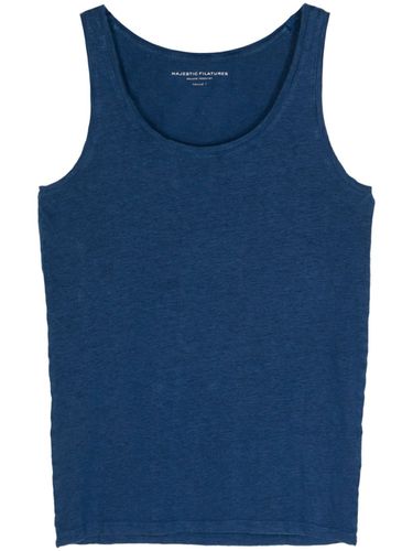 MAJESTIC - Linen Tank Top - Majestic - Modalova