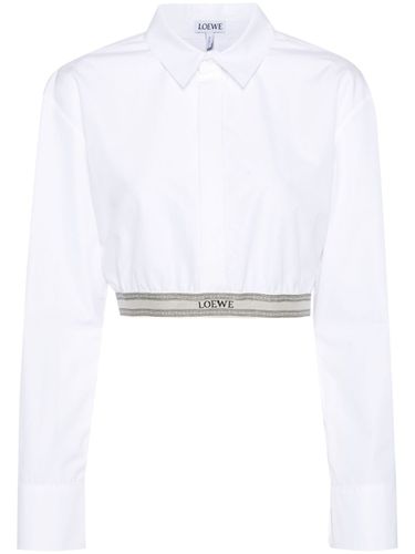 LOEWE - Logo Cotton Cropped Shirt - Loewe - Modalova