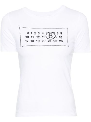 Logo Cotton T-shirt - MM6 Maison Margiela - Modalova