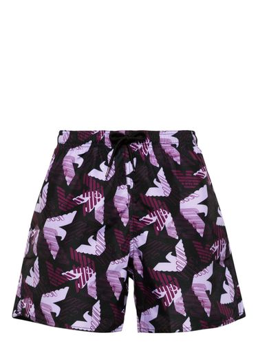 EMPORIO ARMANI - Logo Swim Shorts - Emporio Armani - Modalova