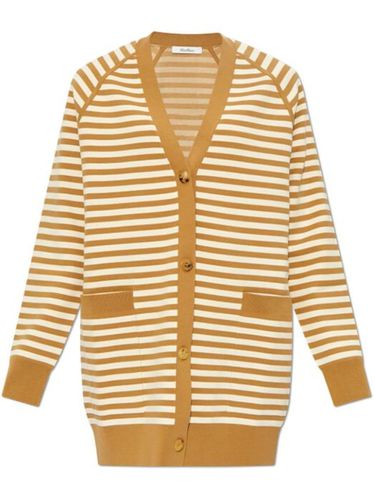 Striped V-necked Cardigan - Max Mara - Modalova