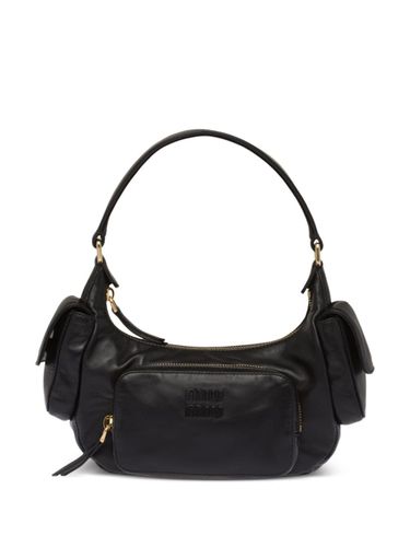 Pocket Leather Shoulder Bag - Miu Miu - Modalova