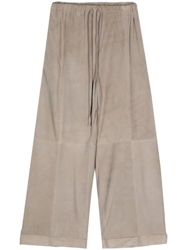 ALYSI - Suede Trousers - Alysi - Modalova