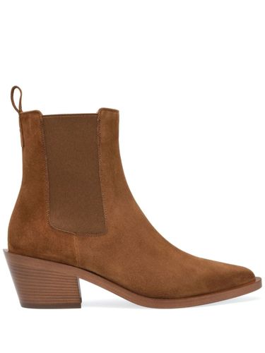 Suede Leather Boots - Gianvito Rossi - Modalova