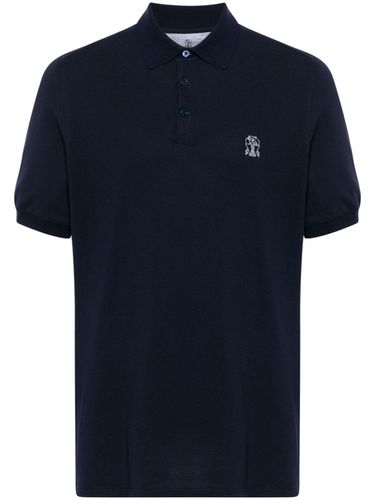 Logo Cotton Polo Shirt - Brunello Cucinelli - Modalova