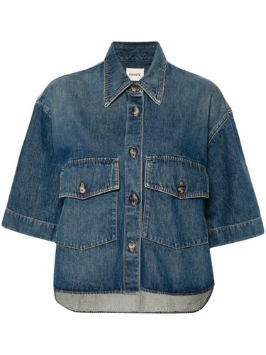 KHAITE - Mahsha Denim Cotton Shirt - Khaite - Modalova