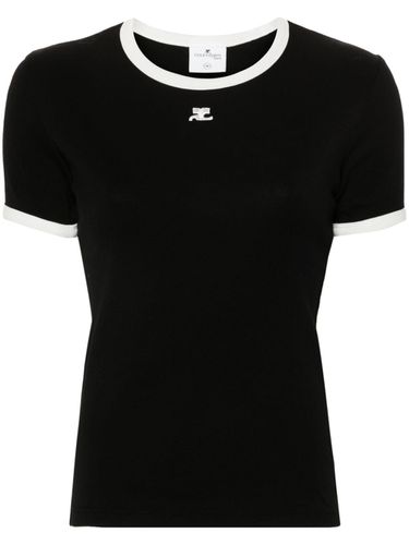 COURRÈGES - Logo Cotton T-shirt - Courrèges - Modalova