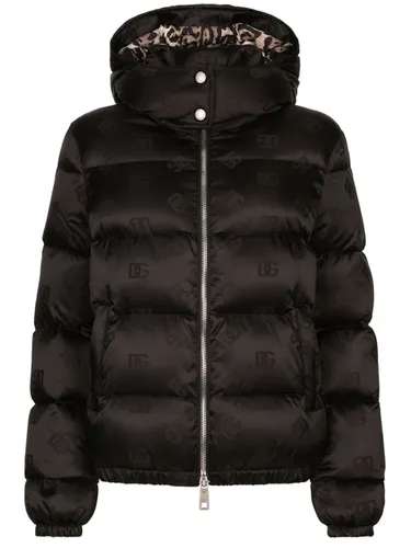 Nylon Short Down Jacket - Dolce & Gabbana - Modalova