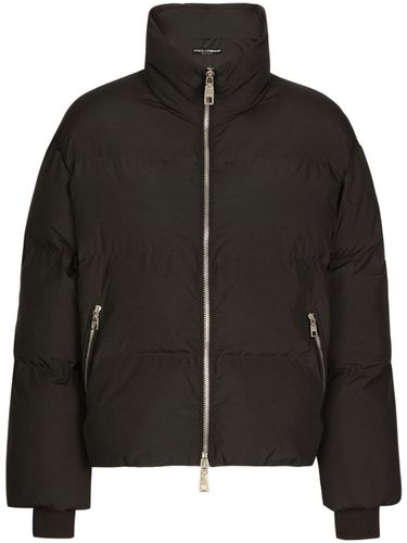 Nylon Short Down Jacket - Dolce & Gabbana - Modalova