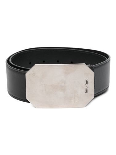 MIU MIU - Leather Belt - Miu Miu - Modalova