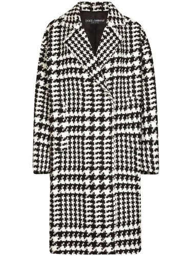 Pied-de-poule Oversized Coat - Dolce & Gabbana - Modalova