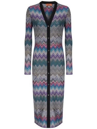 Zig Zag Motif Wool Cardigan - Missoni - Modalova