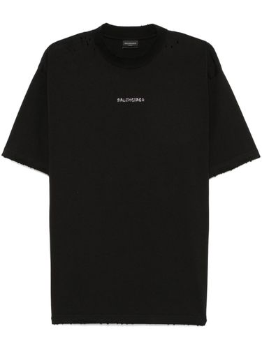 BALENCIAGA - Logo Cotton T-shirt - Balenciaga - Modalova