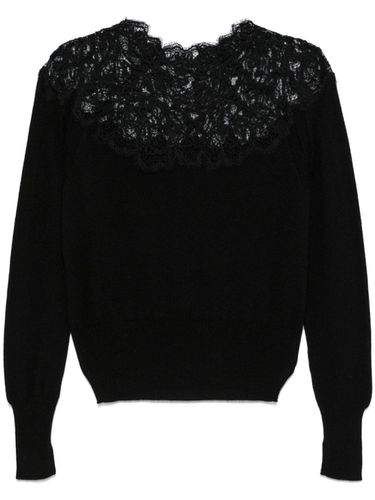 Embroidered Wool Sweater - Ermanno Scervino - Modalova