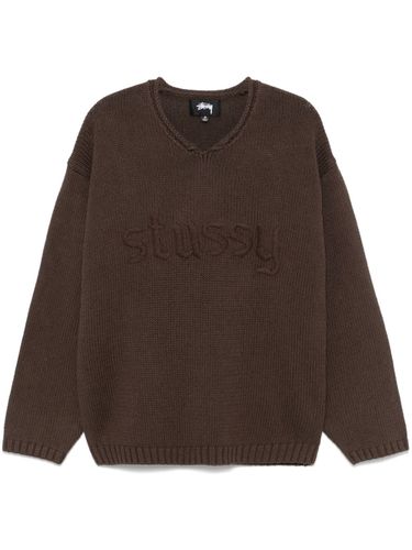 Linen Blend V-necked Sweater - Stussy - Modalova