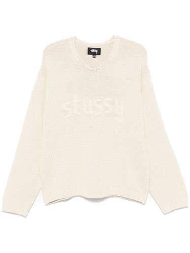 Linen Blend V-necked Sweater - Stussy - Modalova