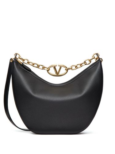 Vlogo Moon Medium Leather Hobo Bag - Valentino Garavani - Modalova