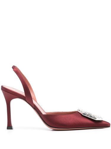 Camelia Satin Slingback Pumps - Amina Muaddi - Modalova