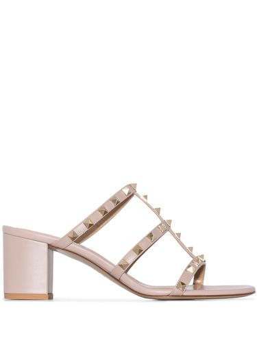 Rockstud Leather Mules - Valentino Garavani - Modalova