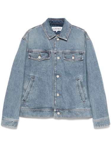 LOEWE - Denim Hooded Jacket - Loewe - Modalova