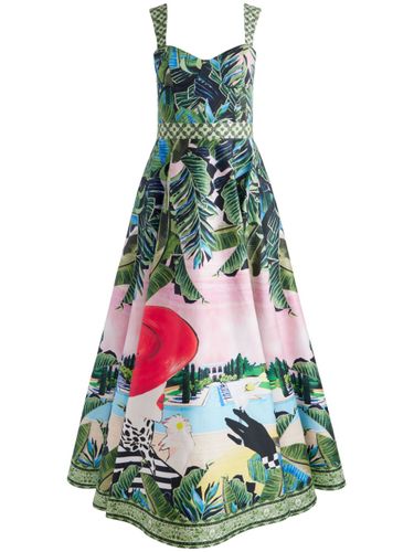 Fia Printed Midi Dress - Alice+Olivia - Modalova