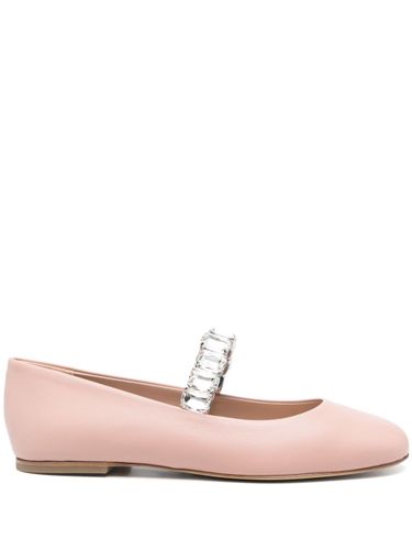 Crystal Leather Ballet Flats - Casadei - Modalova