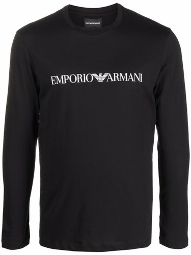 Logo Cotton T-shirt - Emporio Armani - Modalova