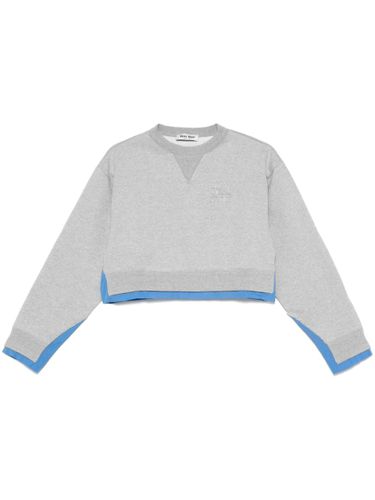 Cotton Crewneck Sweatshirt - Miu Miu - Modalova