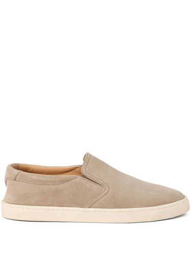 Suede Slip On Sneakers - Brunello Cucinelli - Modalova