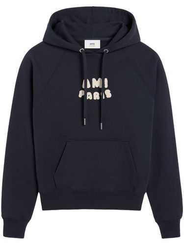 Logo Organic Cotton Hoodie - Ami Paris - Modalova