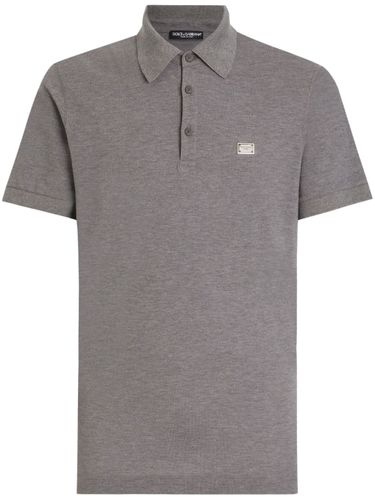 Logo Cotton Polo Shirt - Dolce & Gabbana - Modalova