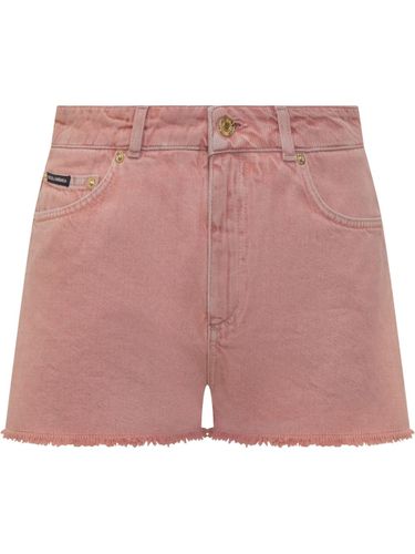 Denim Cotton Shorts - Dolce & Gabbana - Modalova