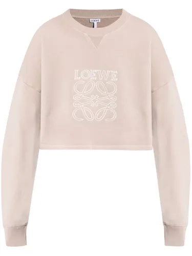 LOEWE - Anagram Cotton Sweatshirt - Loewe - Modalova