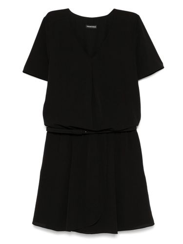 EMPORIO ARMANI - Crepe Short Dress - Emporio Armani - Modalova