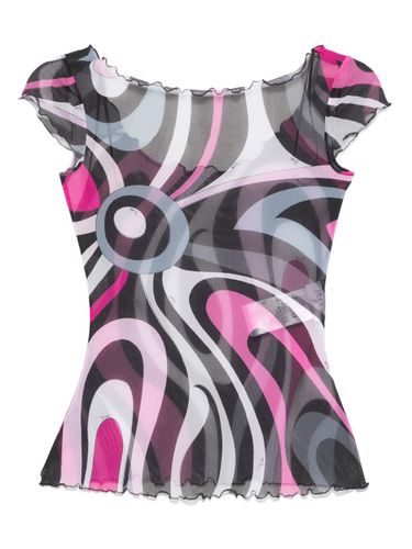 PUCCI - Printed Tulle Top - Pucci - Modalova