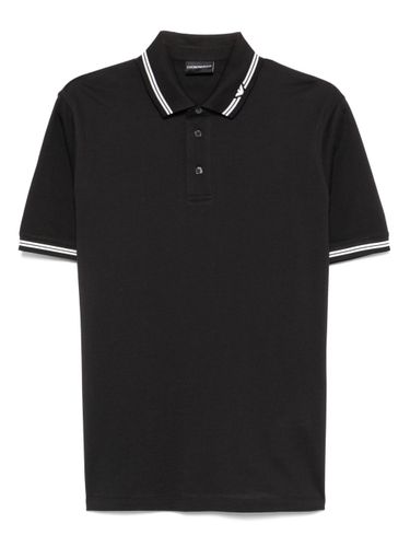 Logo Cotton Polo Shirt - Emporio Armani - Modalova